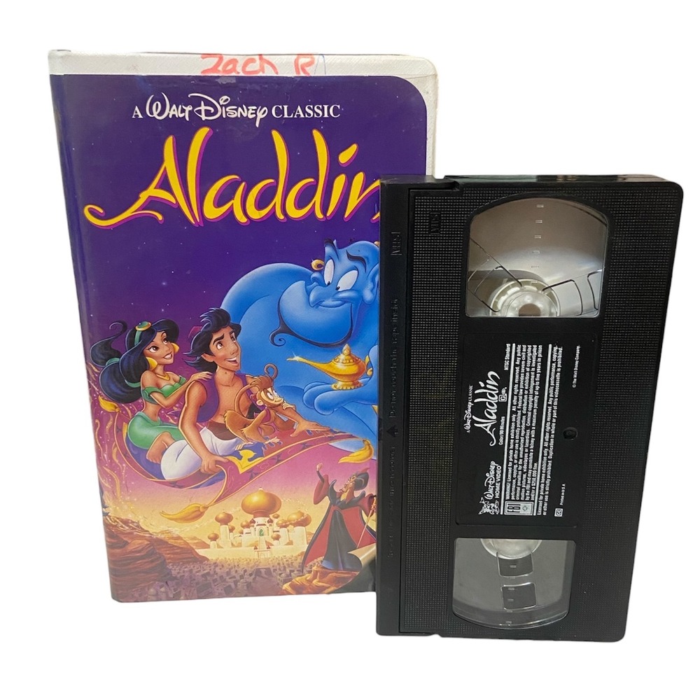 Disney Classic‎ Aladdin VHS Movie Animated Feature Film Walt Disney Home Video